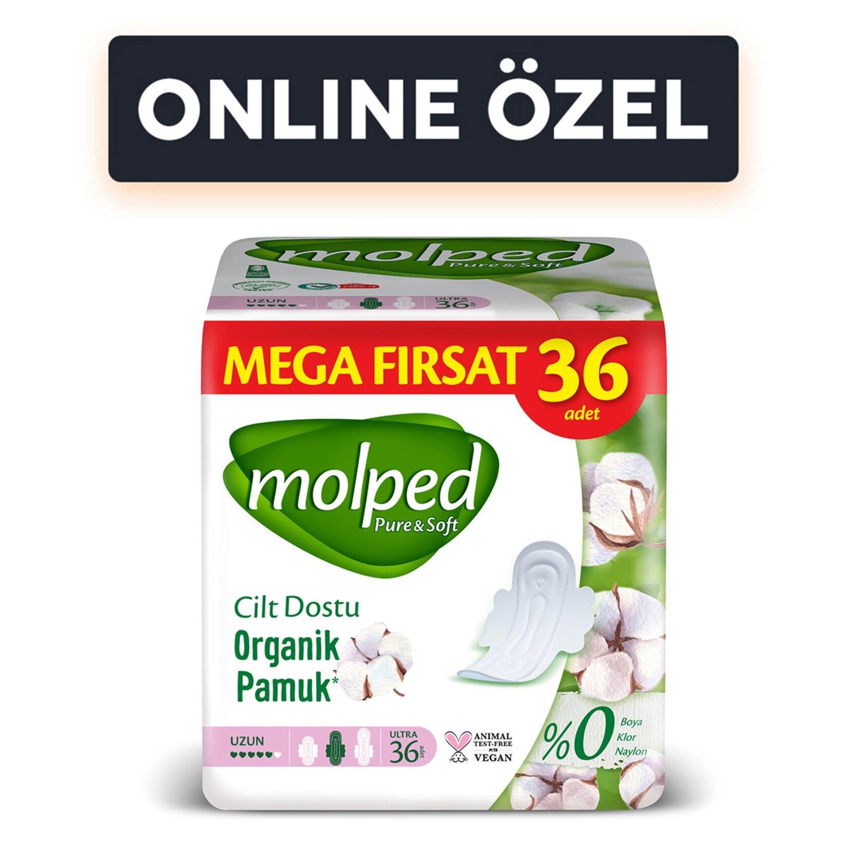 Molped P&s Uzun Mega Hijyenik Ped 36'lı