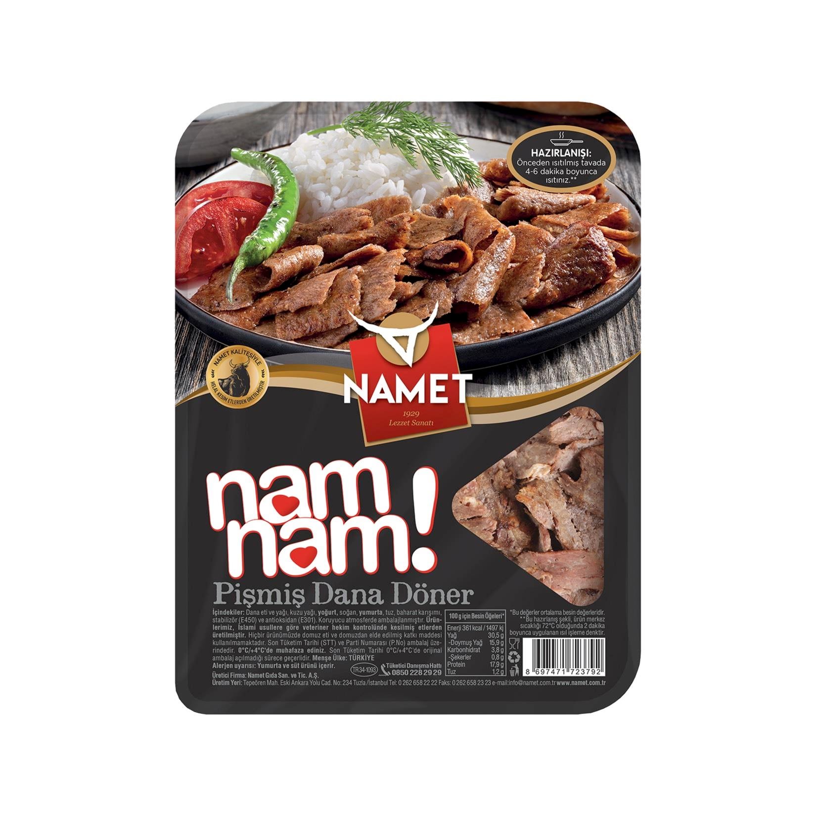 Namet Pişmiş Döner 250 G