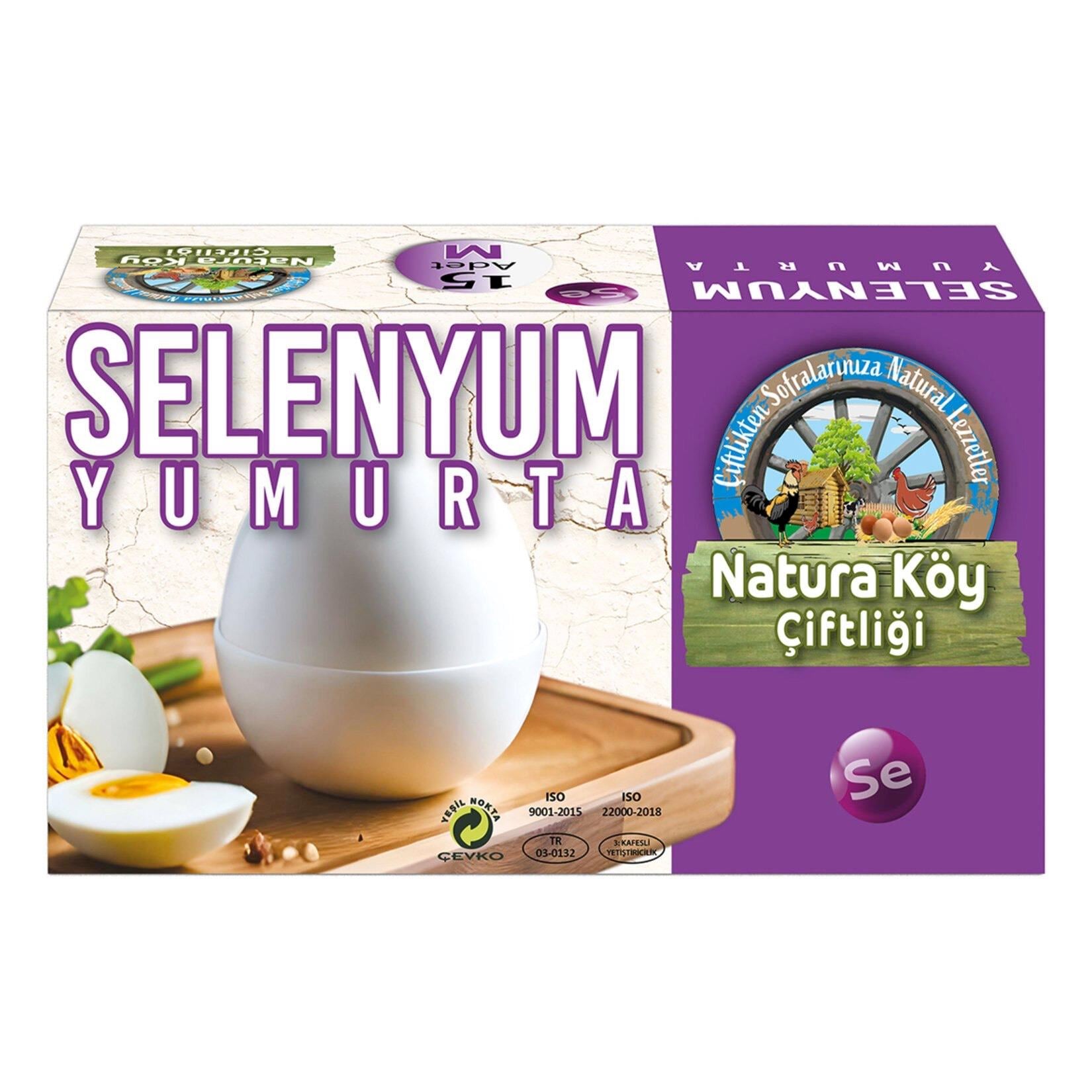 Naturaköy Selenyum 15'li Yumurta M - Orta Boy 53-62 G