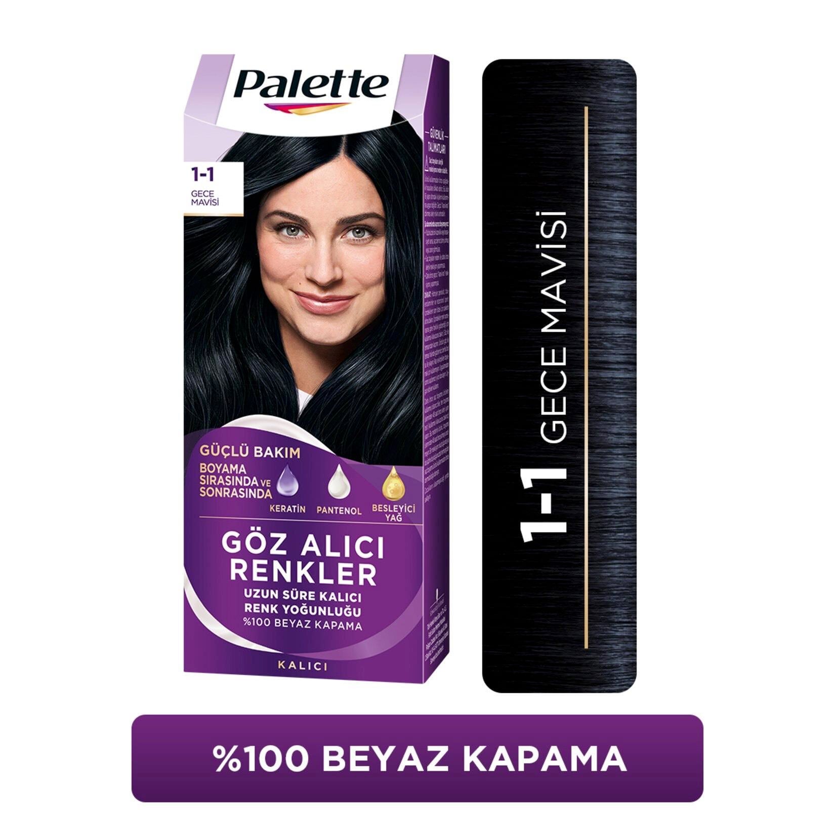 Palette Icc 1-1 Gece Mavisi Saç Boyası