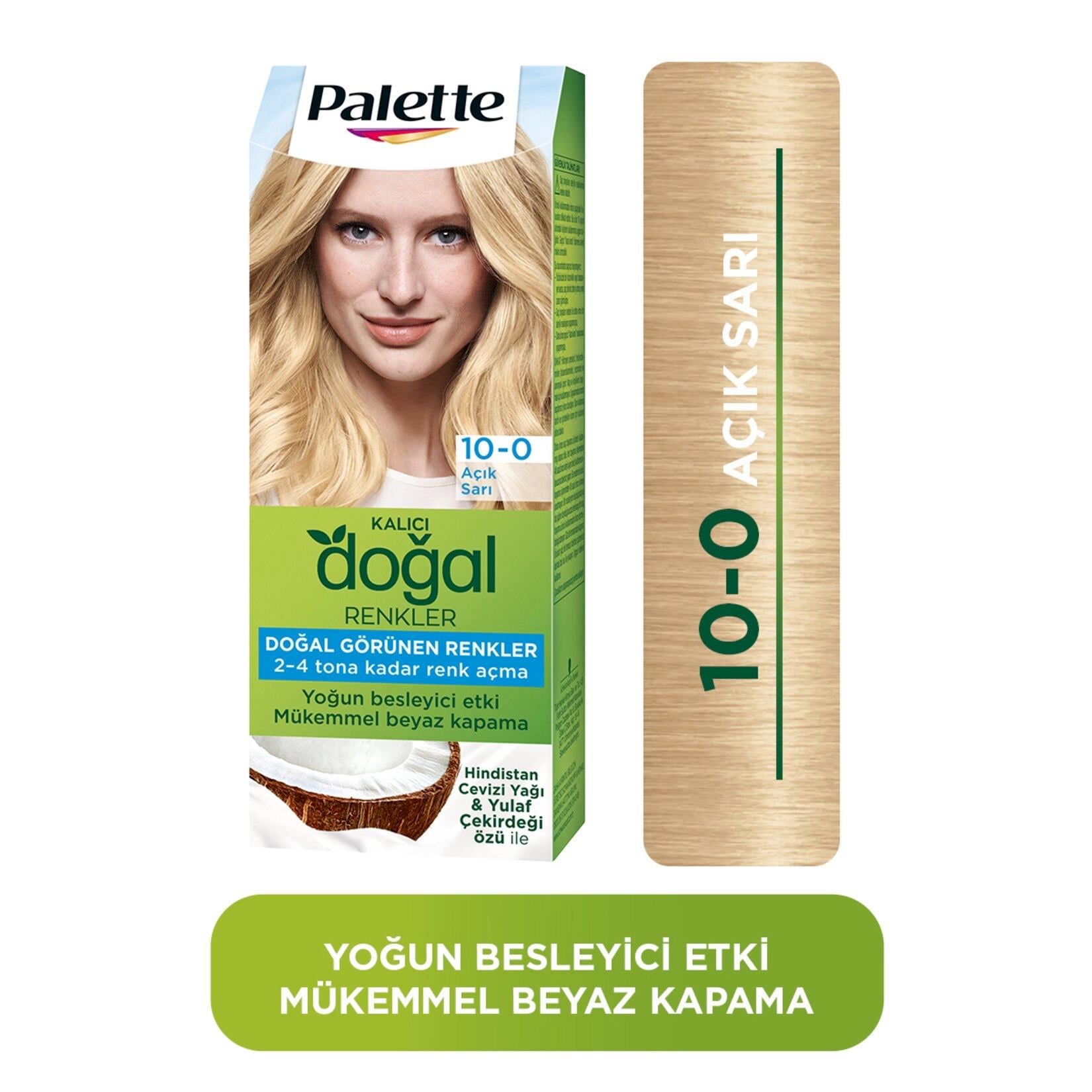 Palette Kalıcı Doğal Renkler 10-0 Açık Sarı