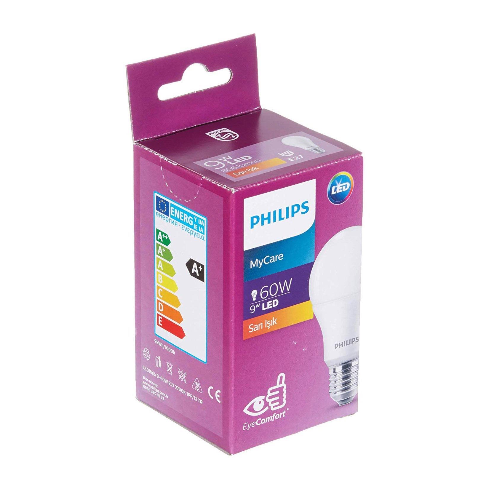 Philips Ledbulb 8-60W E27 2700K Sarı Işık