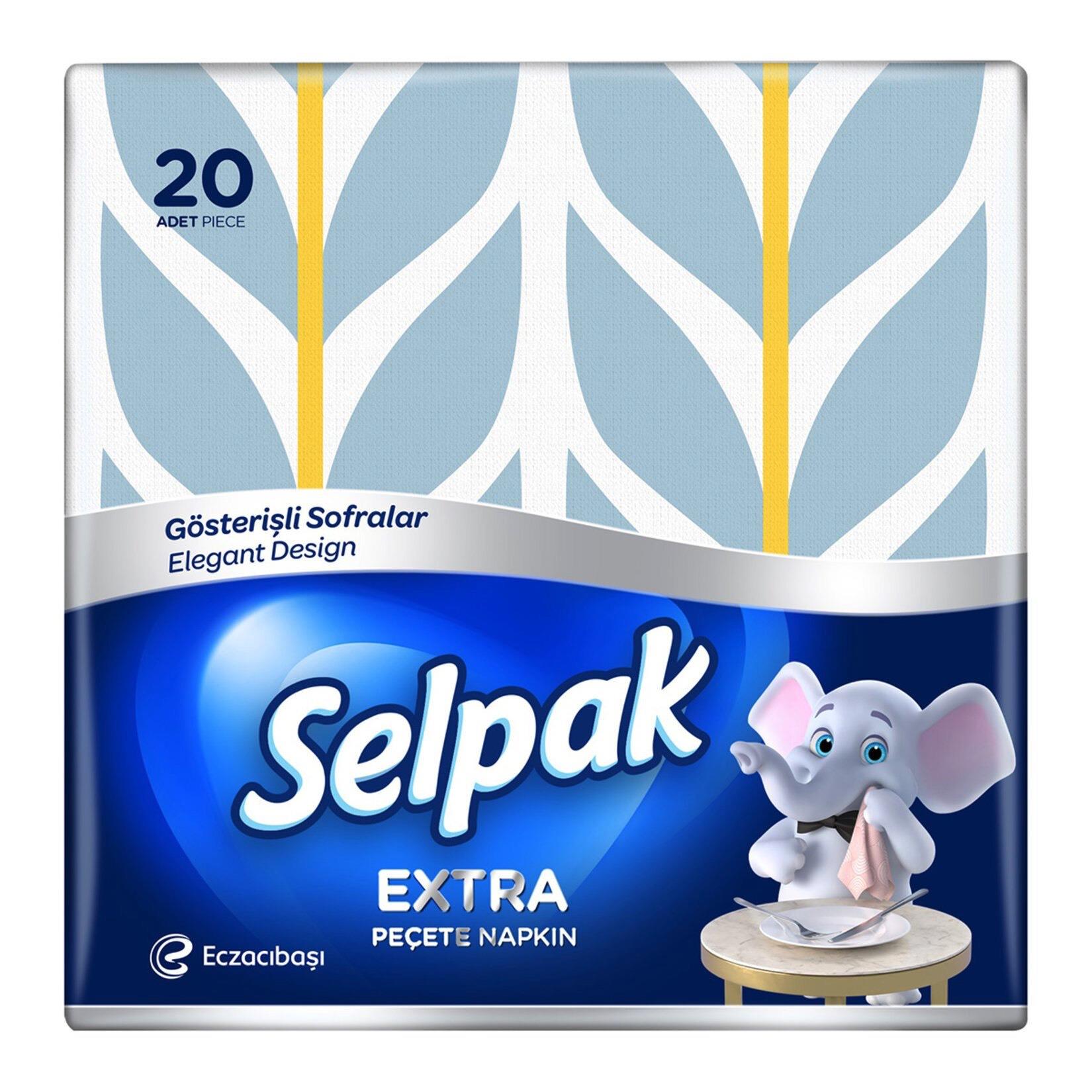 Selpak Extra Desenli Peçete 20'li