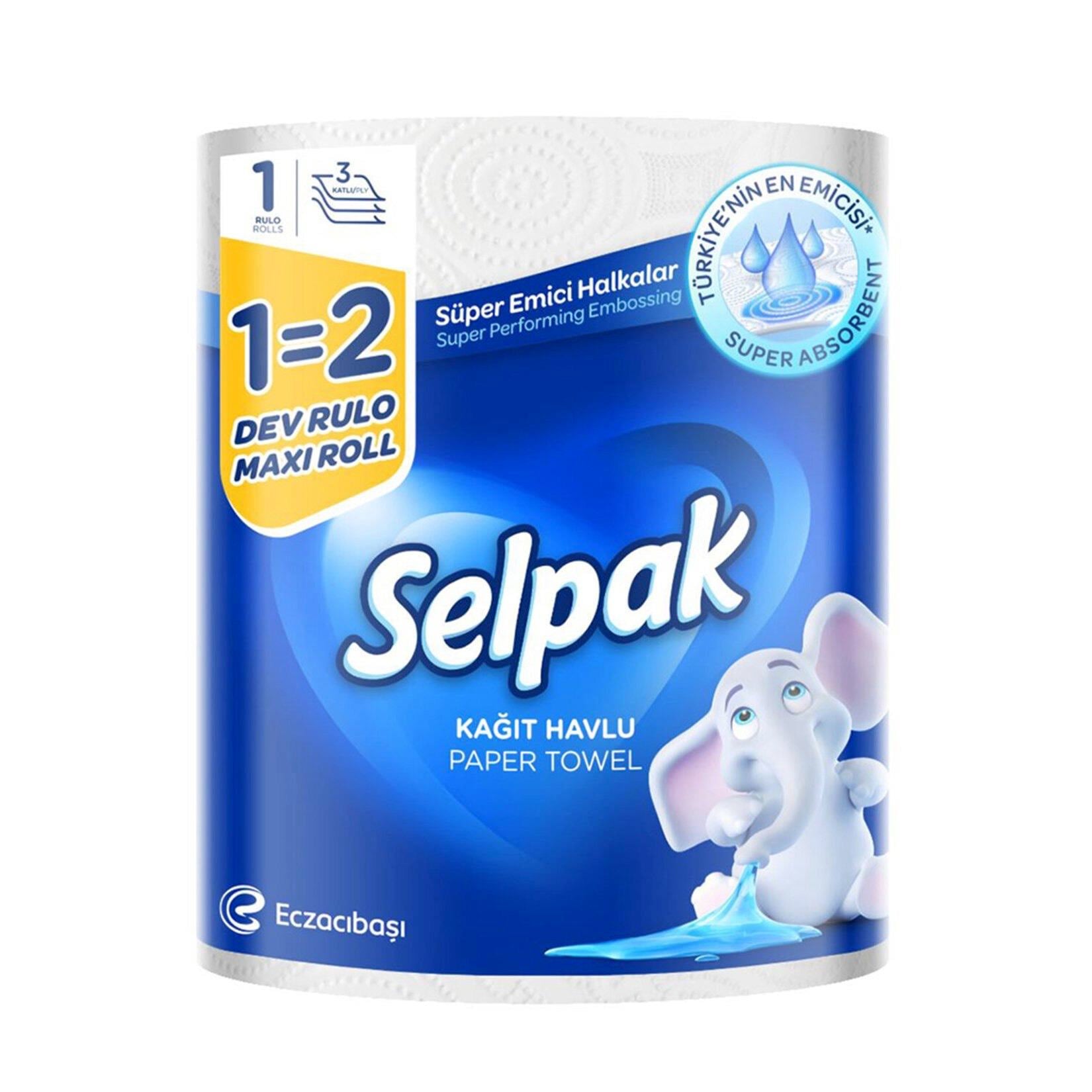 Selpak Havlu Dev Rulo 1=2