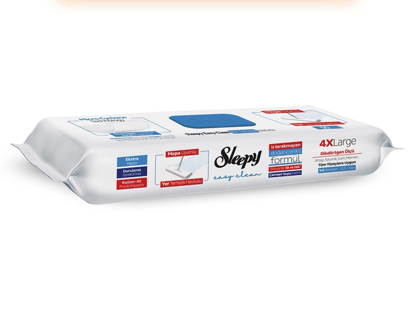 Sleepy Yer Temizlik Havlusu Çamaşır Sulu 50'li