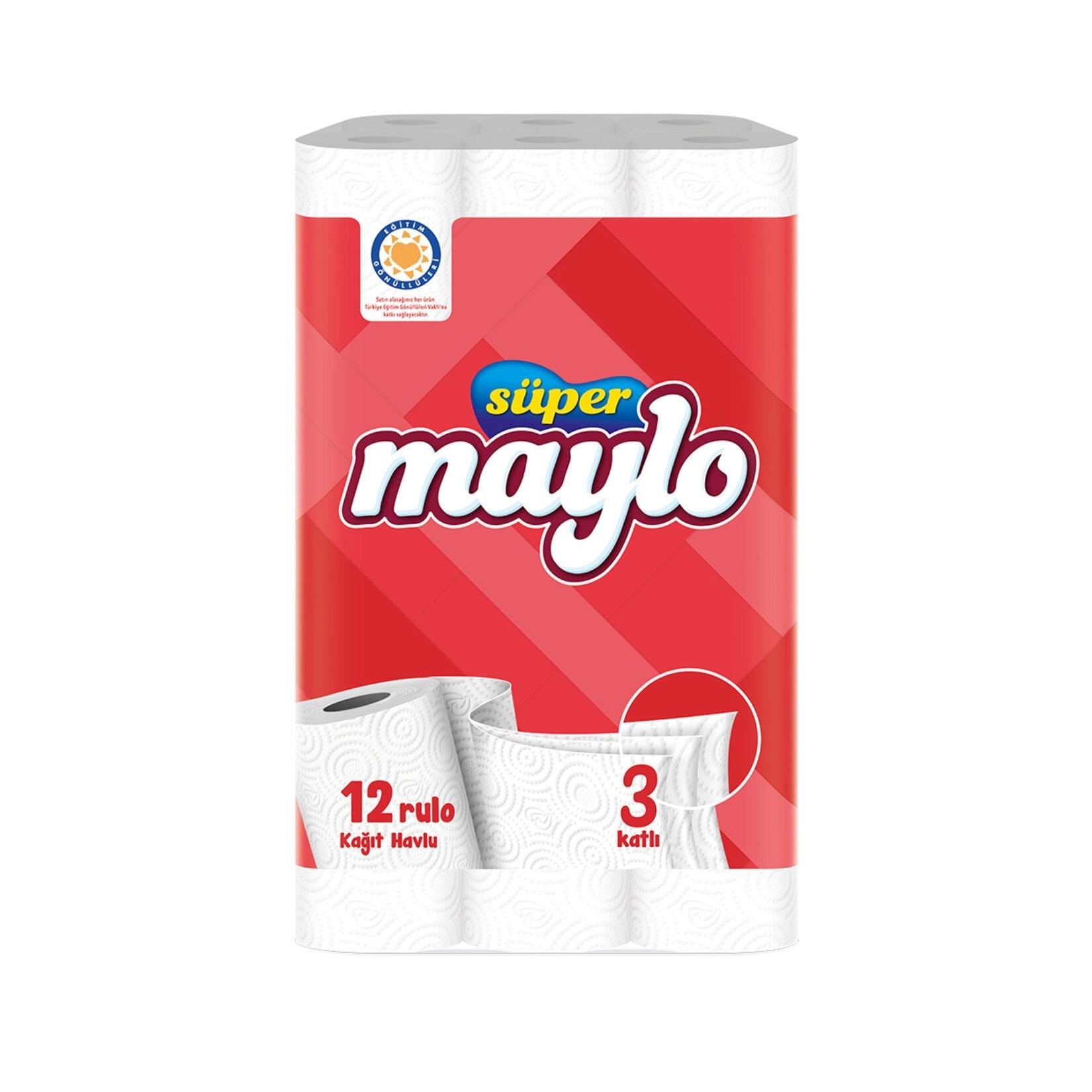 Süper Maylo Havlu 12'li
