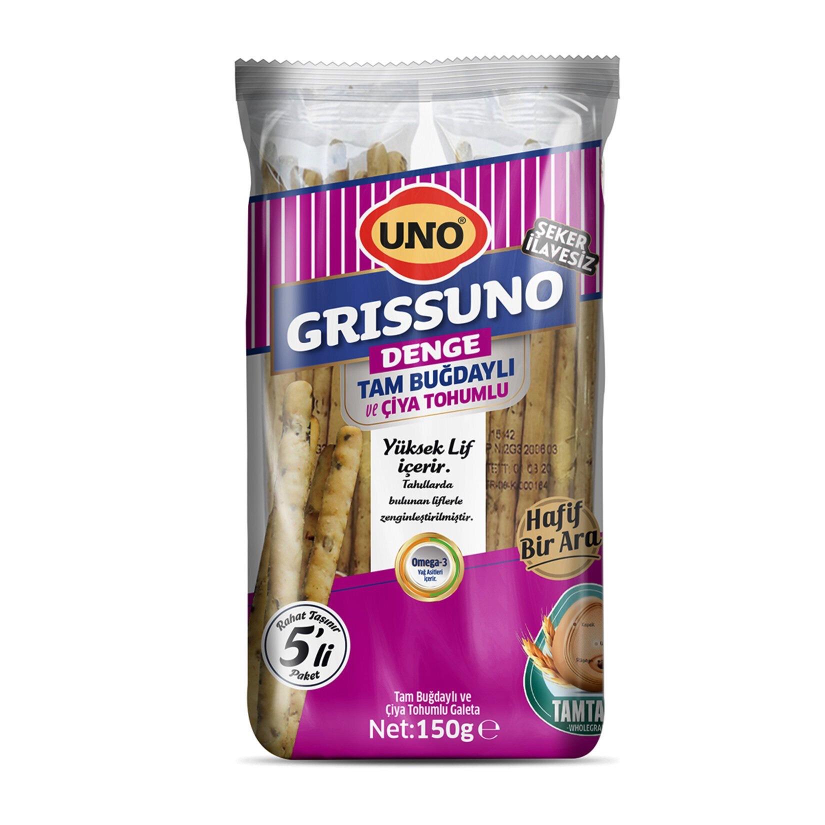 Uno Denge Tam Buğdaylı Çiya Tohumlu Galeta 150 G