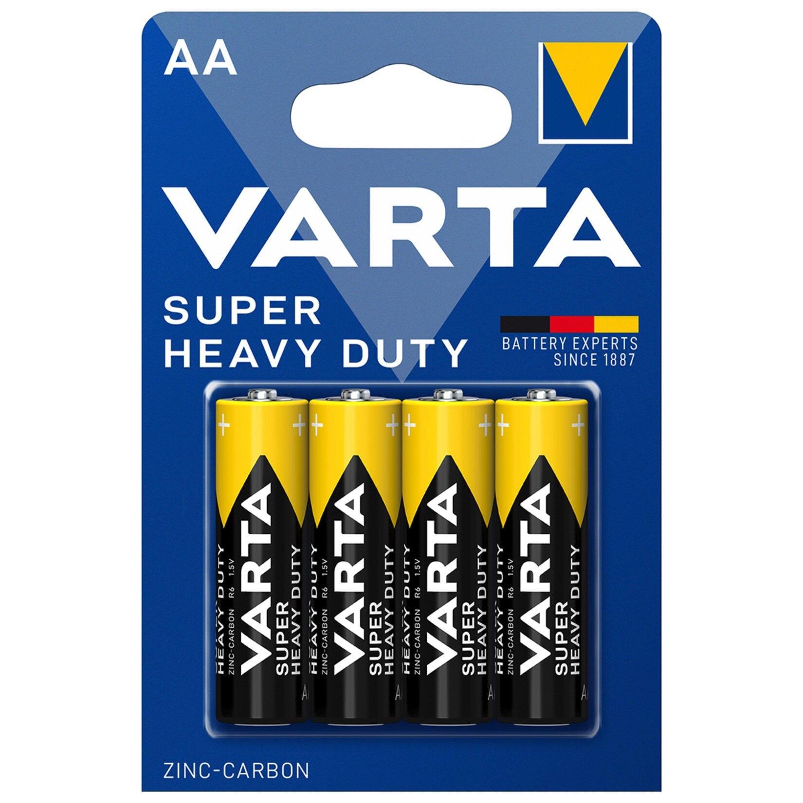 Varta Super Heavy Duty Kalem Pil 4'lü AA