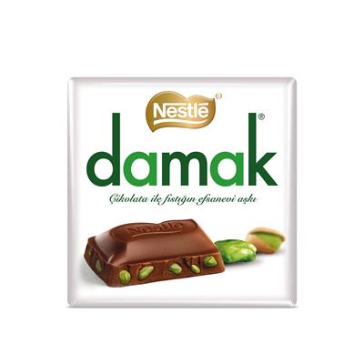 Nestlé Damak Antep Fıstıklı Sütlü Kare Çikolata 60g