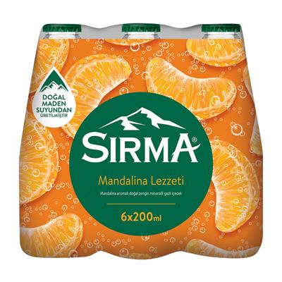 Sırma C+ Mandalina Aromalı Doğal Maden Suyu 6X200 Ml