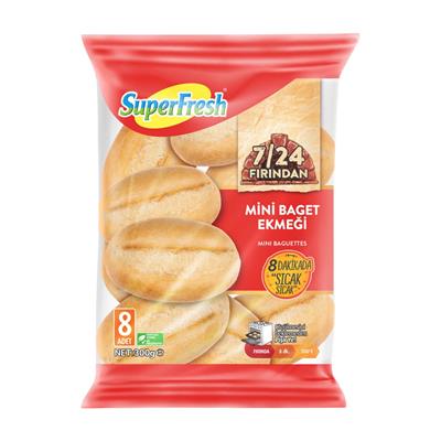 Superfresh 7/24 Fırından Mini Baget Ekmeği 300 G