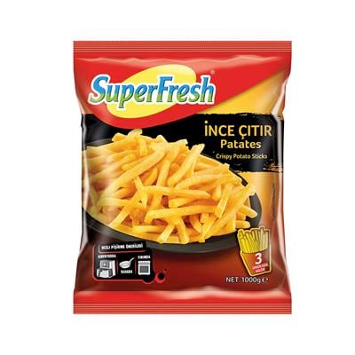 Superfresh İnce Çıtır Çubuk Patates 1000 G