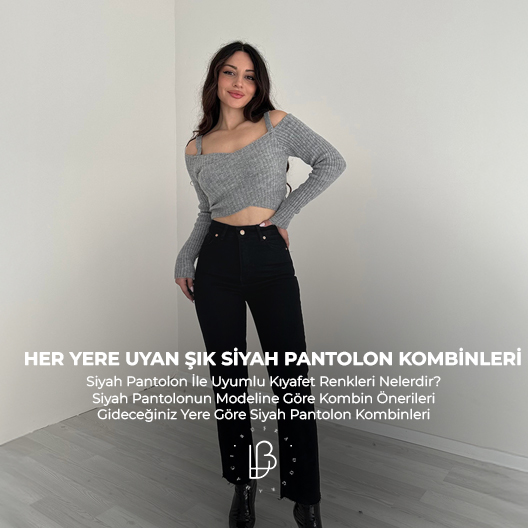 Her Yere Uyan Şık Siyah Pantolon Kombinleri