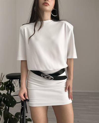 .F/Tecna Beyaz Elbise