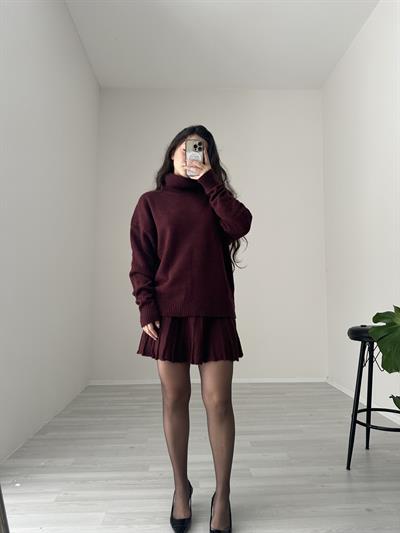 Abbey Premium Triko Bordo Takım