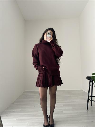 Abbey Premium Triko Bordo Takım