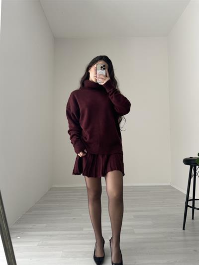 Abbey Premium Triko Bordo Takım