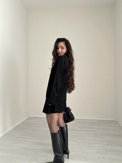 Abbey Premium Triko Siyah Takım