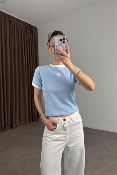 Adds Orijnal Small Logo Mavi Tişört