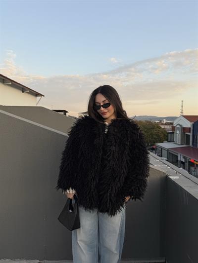 Aries Yünlü Sİiyah Kürk