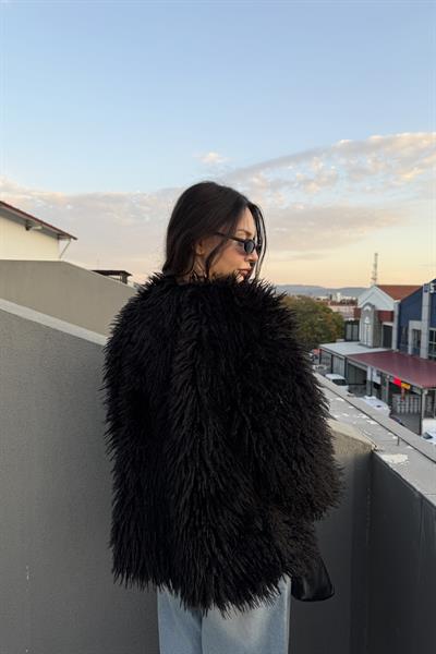 Aries Yünlü Sİiyah Kürk