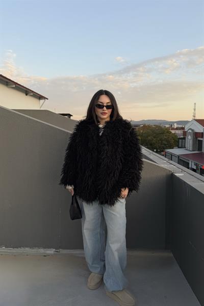 Aries Yünlü Sİiyah Kürk