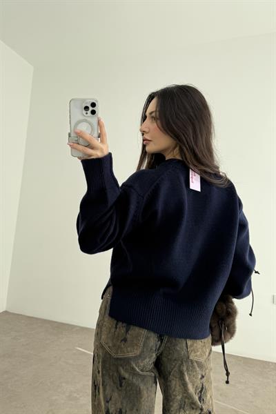 Ass Orijinal Düğmeli Premium Kalite Lacivert Hırka