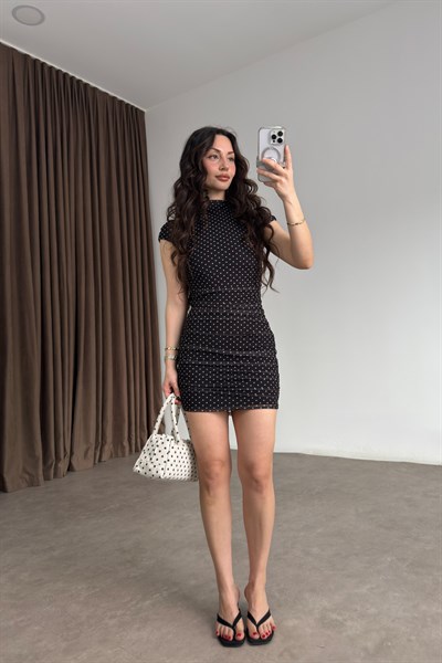 Brshk Orijinal Puantiyeli Mini Elbise