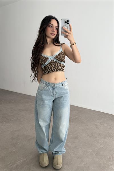 Brshk Orj. Soft Blue Baggy Jean