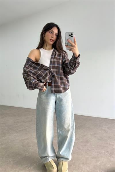 Brshk Orj. Light Blue Baggy Jean