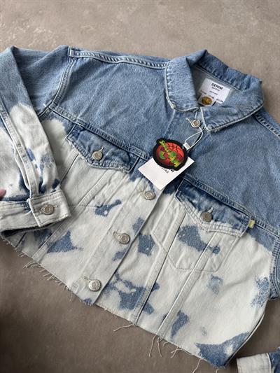 Brshka Orijinal Bunny Baskılı Denim Ceket