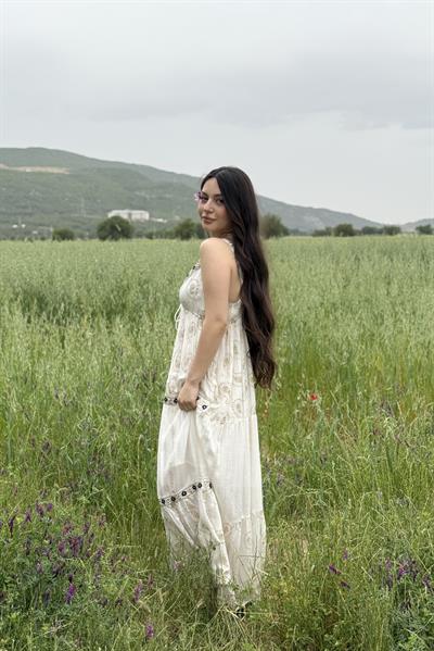 Calista Premium Çiçek işlemeli Elbise