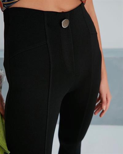 Çelik Kumaş Pantolon Form Tayt