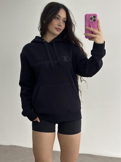 Chmp Kapşonlu Şardonlu Sweatshirt Lacivert