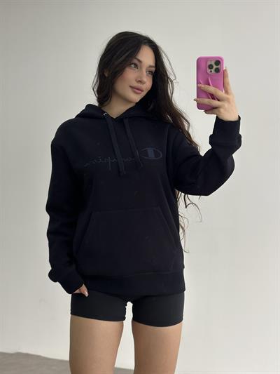 Chmp Kapşonlu Şardonlu Sweatshirt Lacivert