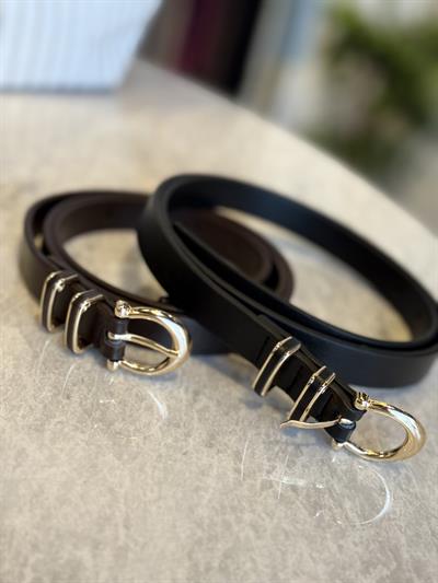 Çift Gold Halkalı Kemer