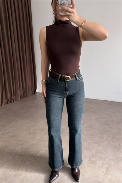 Clns Orj. Vintage Yeşil Flare Jean