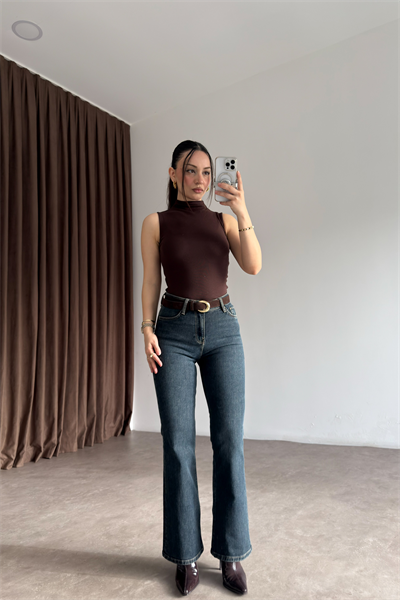 Clns Orj. Vintage Yeşil Flare Jean