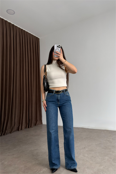 Clns Orj. Orta Mavi Straightleg Jean