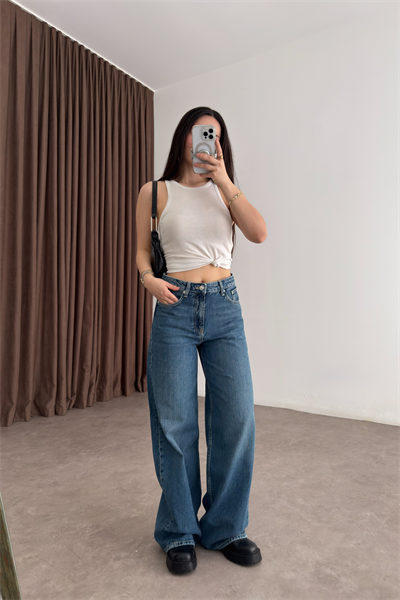 Clns Orj. Orta Mavi Loose Fit Jean