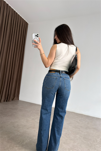 Clns Orj. Orta Mavi Straightleg Jean