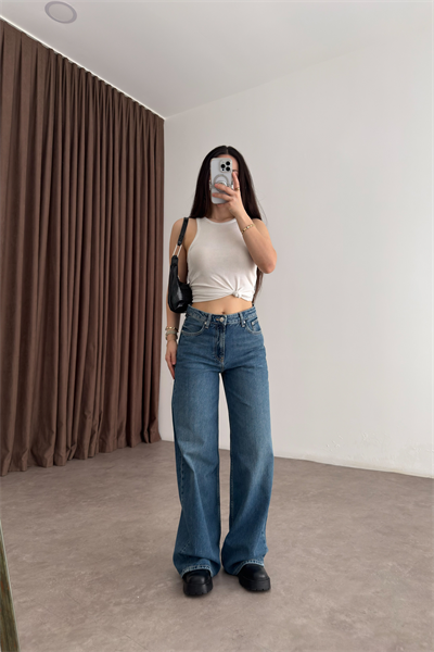 Clns Orj. Orta Mavi Loose Fit Jean
