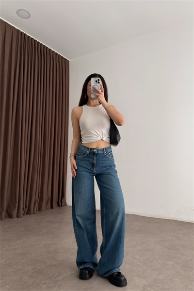 Clns Orj. Orta Mavi Loose Fit Jean