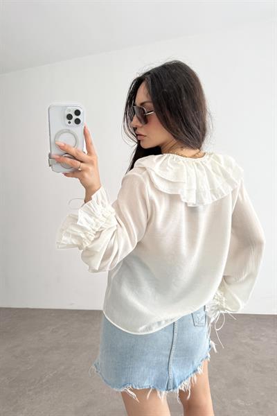 Daisy Bağcıklı Bohem Gömlek