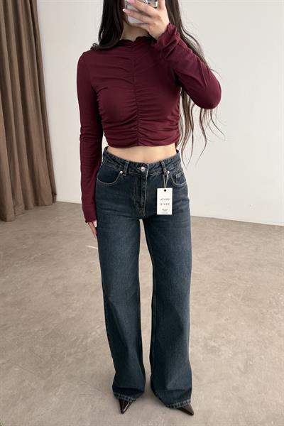 Dilvin Straight Leg Koyu Lacivert Jean