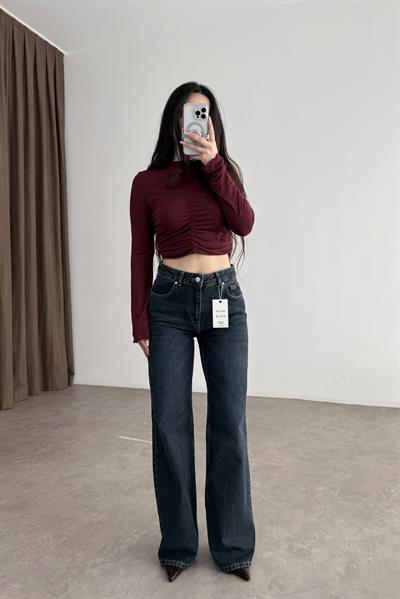 Dilvin Straight Leg Koyu Lacivert Jean