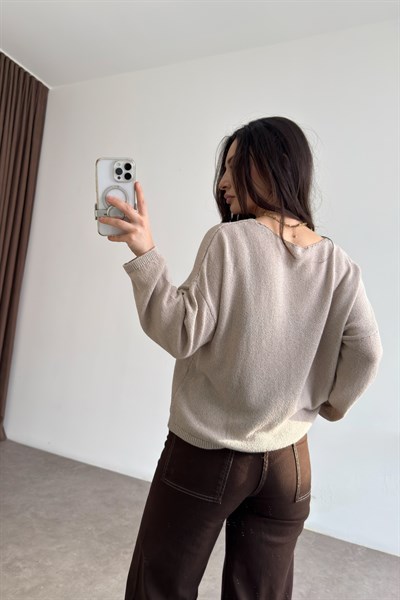 Düz Yakalı Merserize İnce Taş Üst