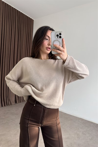 Düz Yakalı Merserize İnce Taş Üst