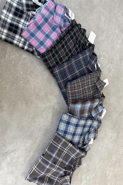 Ekose Pamuklu Kalın Gömlek