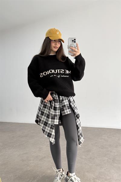 Eme Studios Siyah Kazak